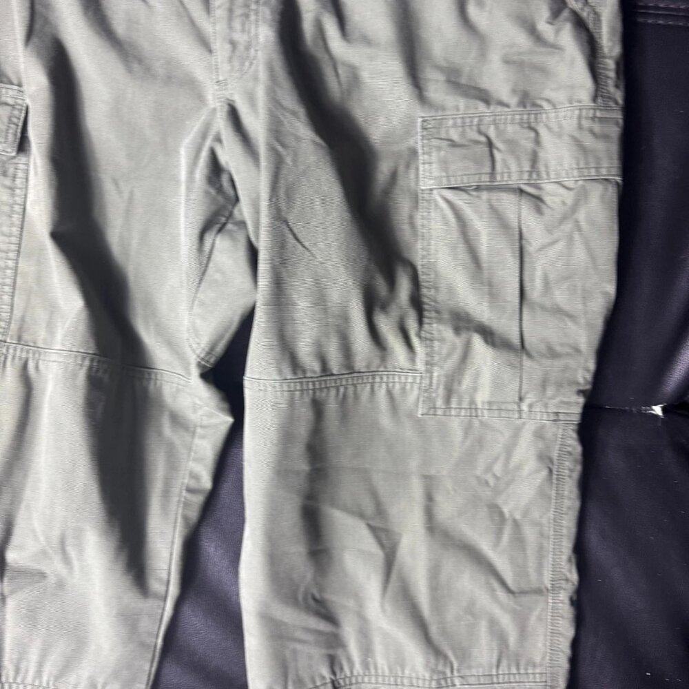 5.11 Tactical Series Mens Cargo Pants Green Flat Front Workwear XL‎ (39.5-43) - Picture 9 of 15